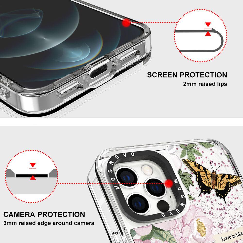 Bloom Glitter Phone Case - iPhone 12 Pro Case - MOSNOVO