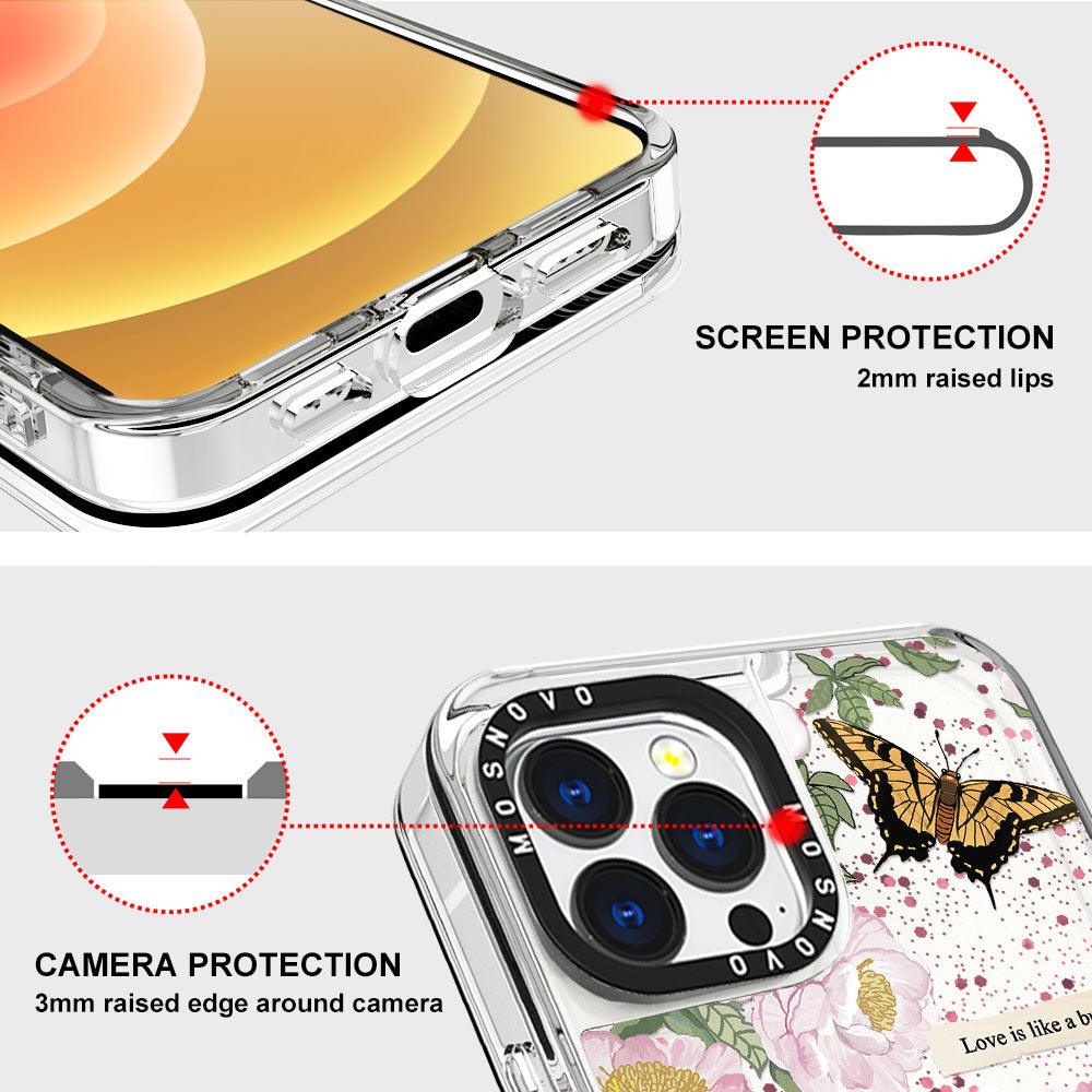 Bloom Glitter Phone Case - iPhone 13 Pro Max Case - MOSNOVO