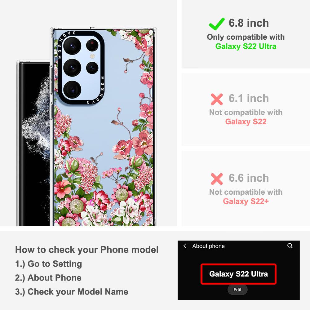 Blooms Phone Case - Samsung Galaxy S22 Ultra Case - MOSNOVO