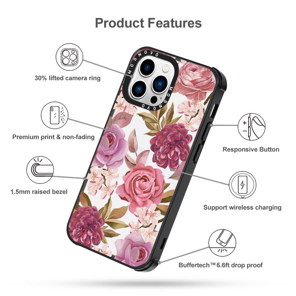 Blossom Flowe Floral Phone Case - iPhone 13 Pro Case - MOSNOVO