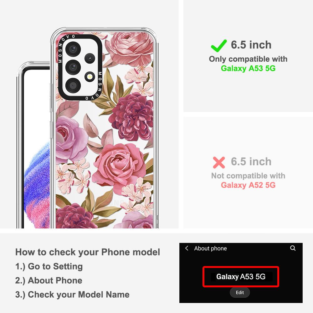 Blossom Flower Floral Phone Case - Samsung Galaxy A53 Case - MOSNOVO