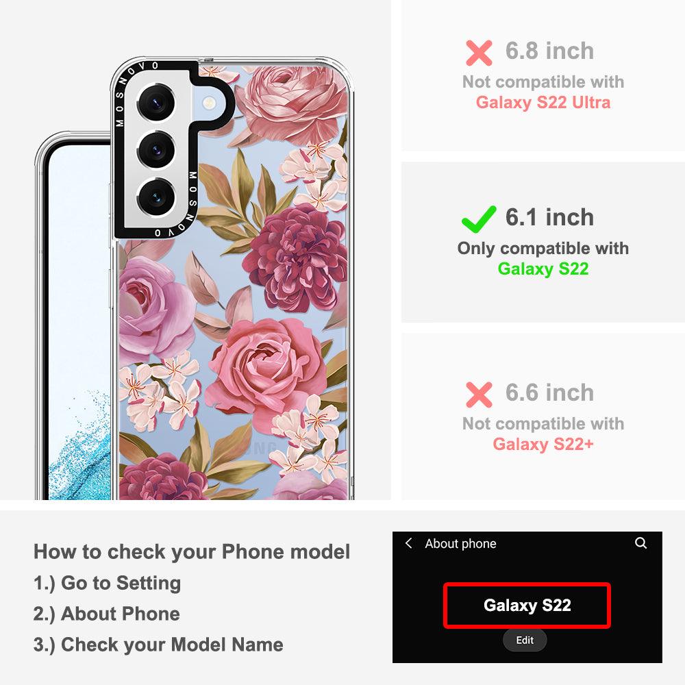 Blossom Flower Floral Phone Case - Samsung Galaxy S22 Case - MOSNOVO