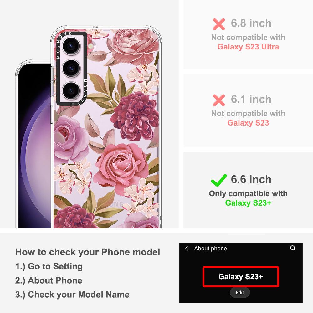Blossom Flower Floral Phone Case - Samsung Galaxy S23 Plus Case - MOSNOVO