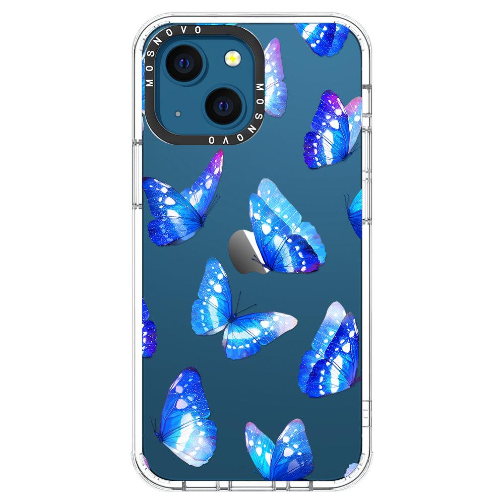 Stunning Blue Butterflies Phone Case - iPhone 13 Case - MOSNOVO