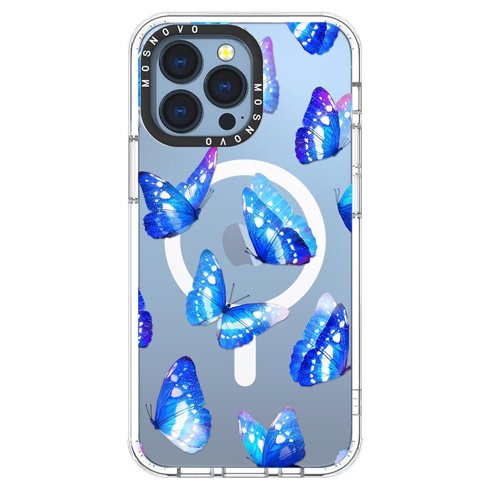 Stunning Blue Butterflies Phone Case - iPhone 13 Pro Case - MOSNOVO