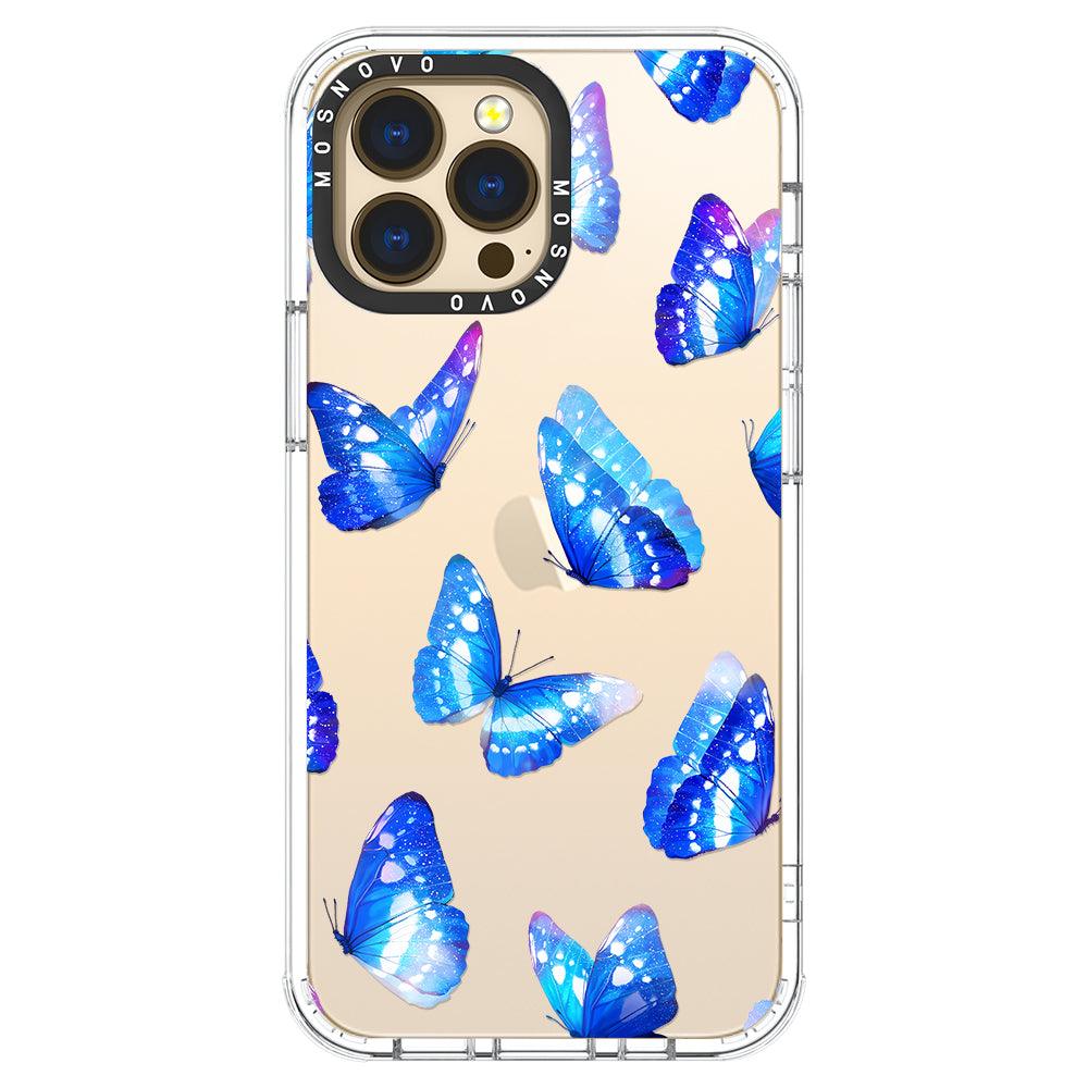 Stunning Blue Butterflies Phone Case - iPhone 13 Pro Max Case - MOSNOVO