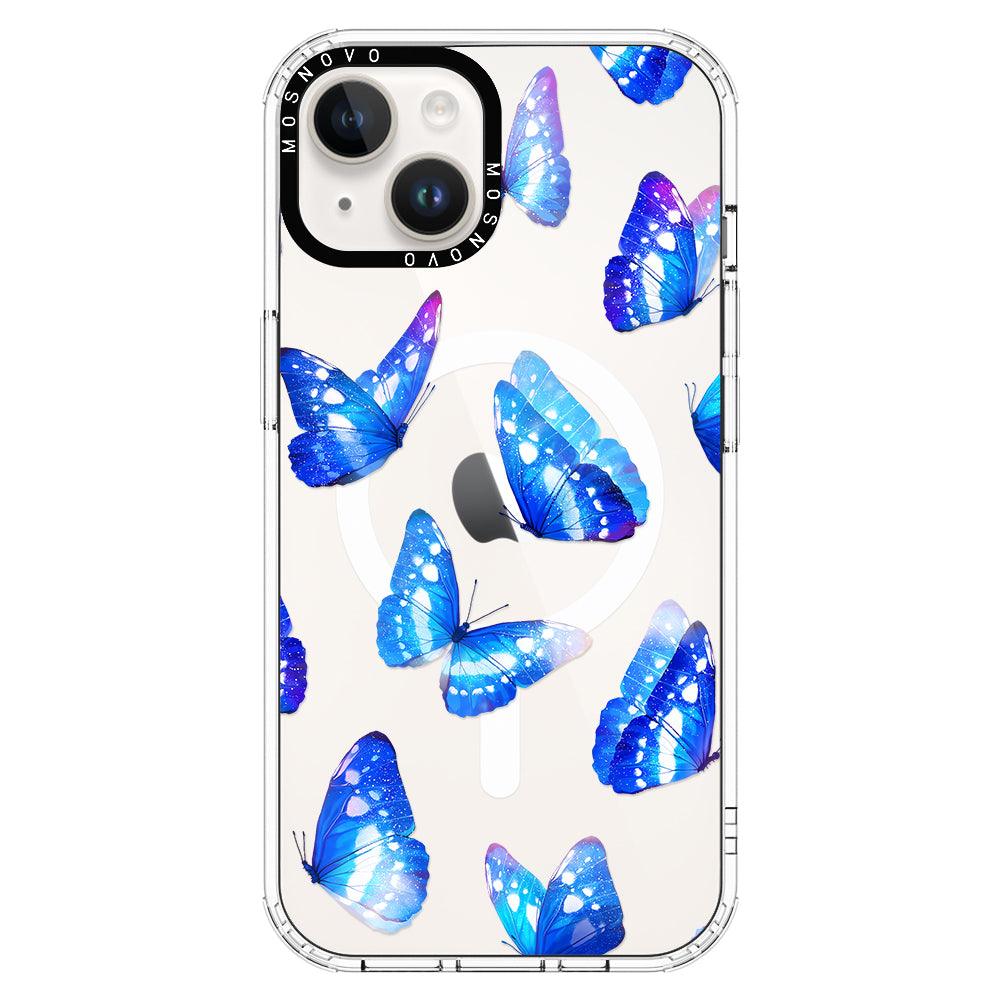 Stunning Blue Butterflies Phone Case - iPhone 14 Case - MOSNOVO