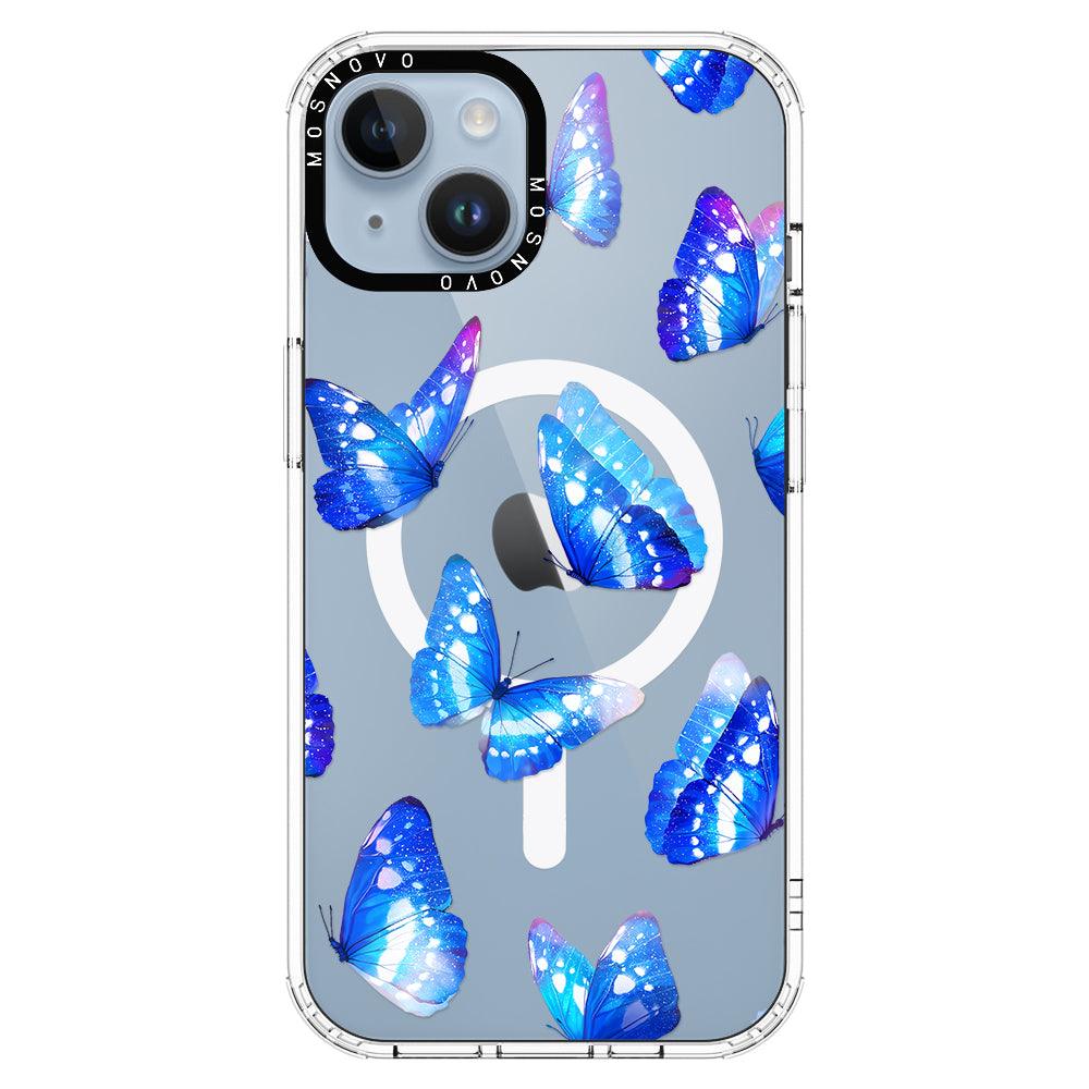 Stunning Blue Butterflies Phone Case - iPhone 14 Case - MOSNOVO