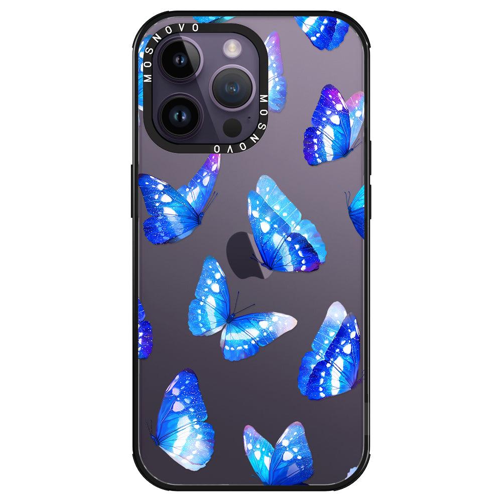 Stunning Blue Butterflies Phone Case - iPhone 14 Pro Max Case - MOSNOVO