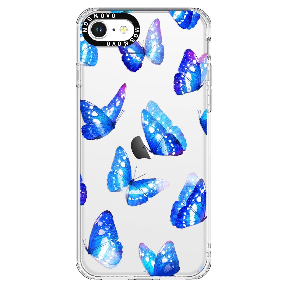 Stunning Blue Butterflies Phone Case - iPhone SE 2022 Case - MOSNOVO