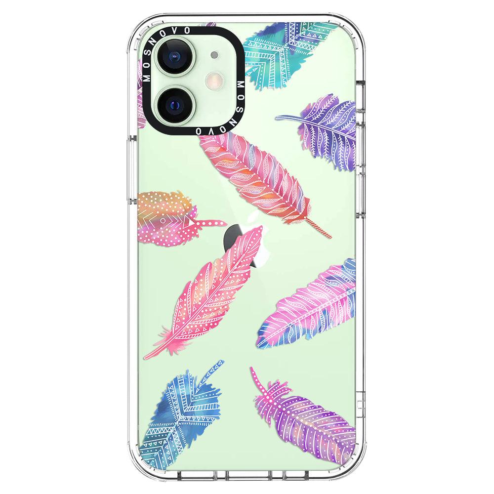 Boho Feather Phone Case - iPhone 12 Case