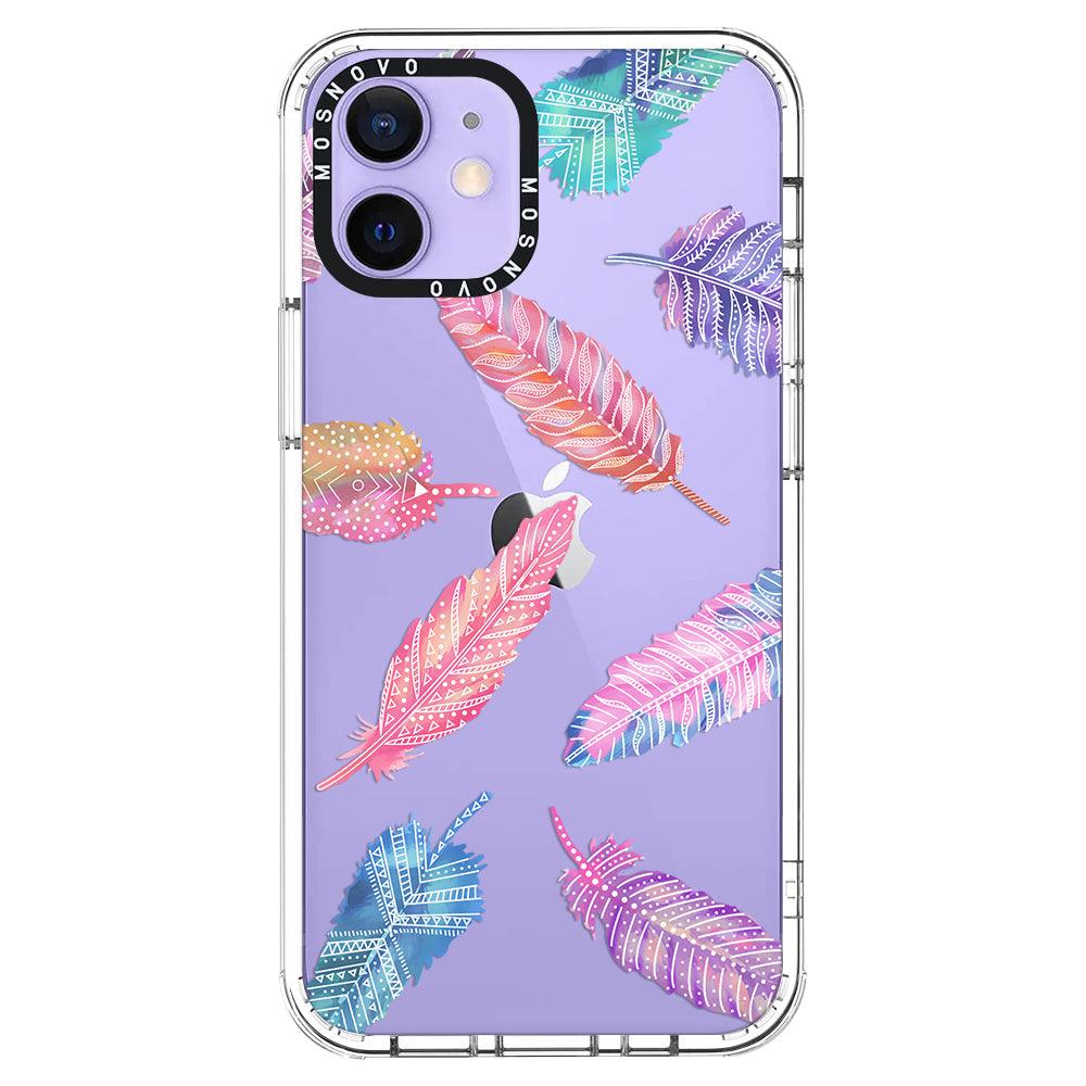 Boho Feather Phone Case - iPhone 12 Case
