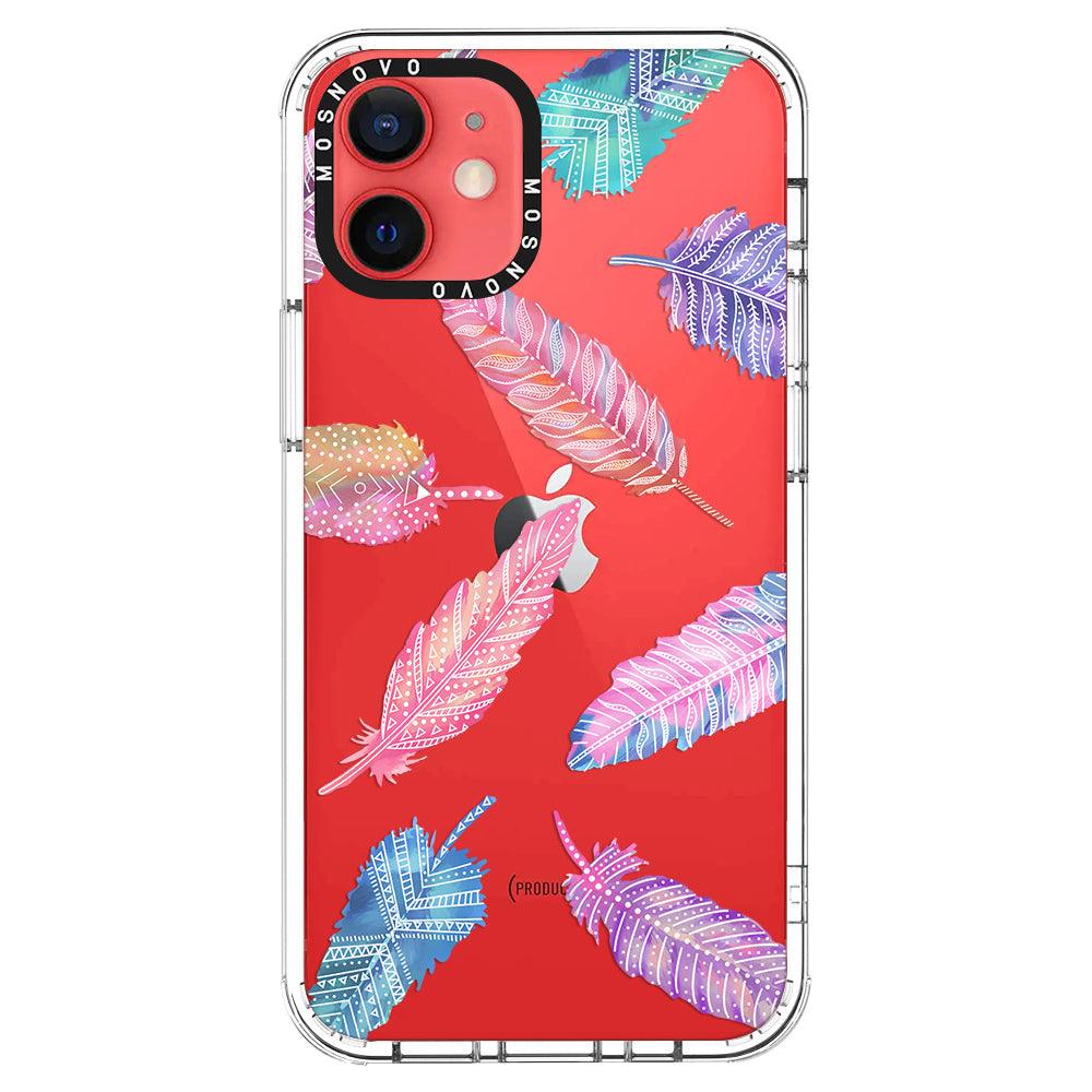 Boho Feather Phone Case - iPhone 12 Case