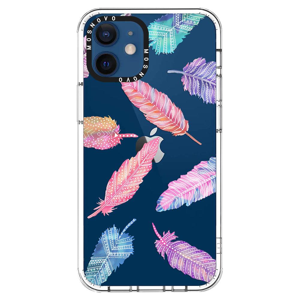 Boho Feather Phone Case - iPhone 12 Case