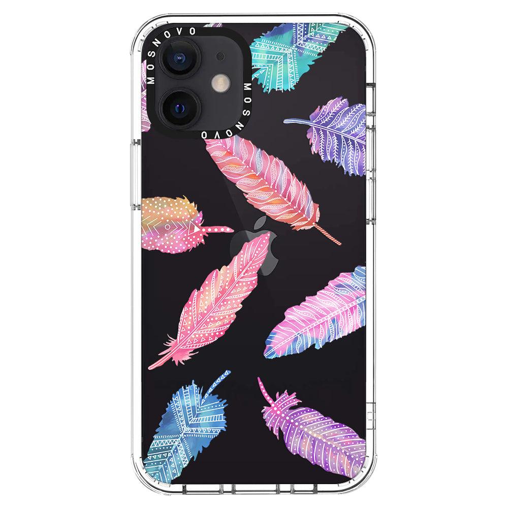 Boho Feather Phone Case - iPhone 12 Case