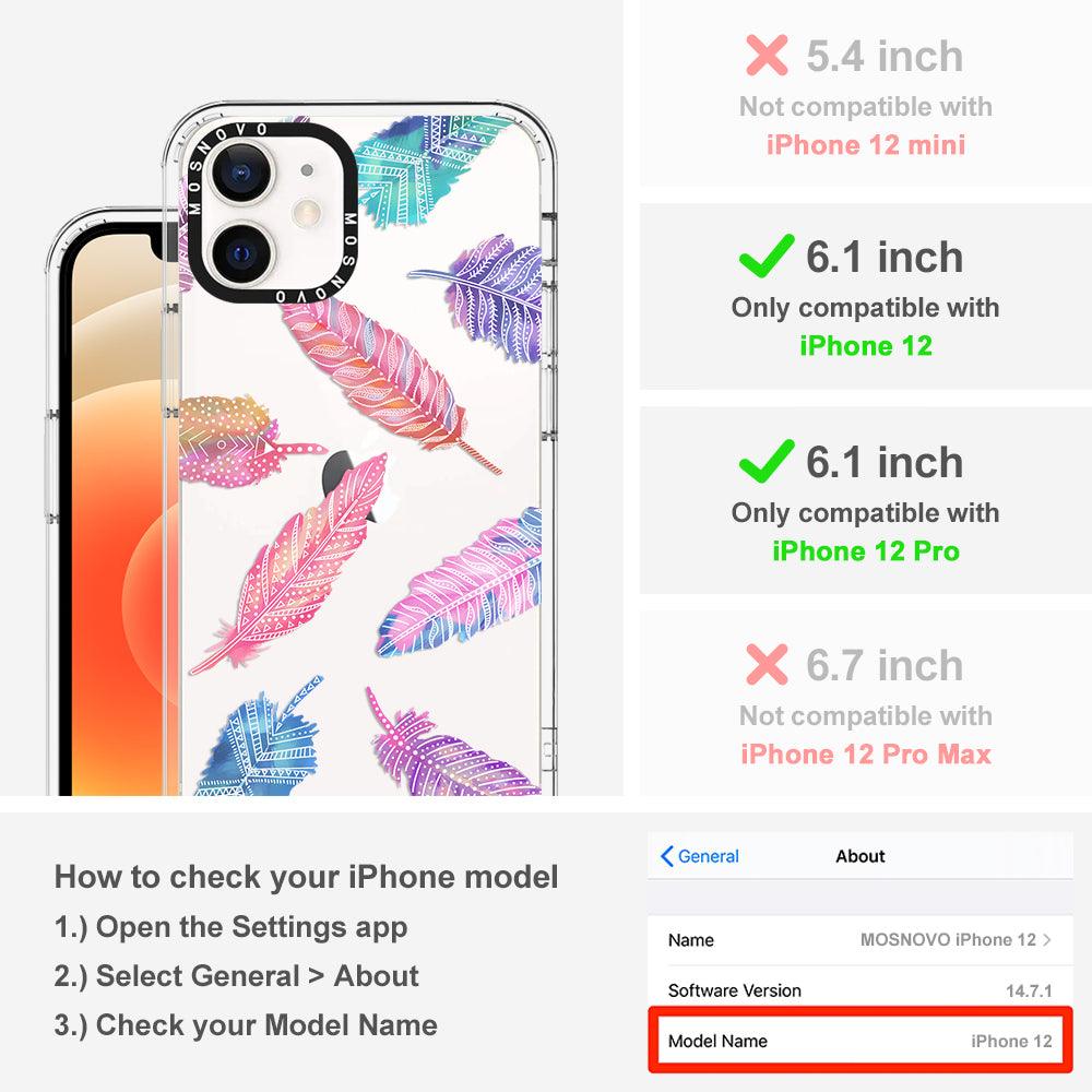 Boho Feather Phone Case - iPhone 12 Case