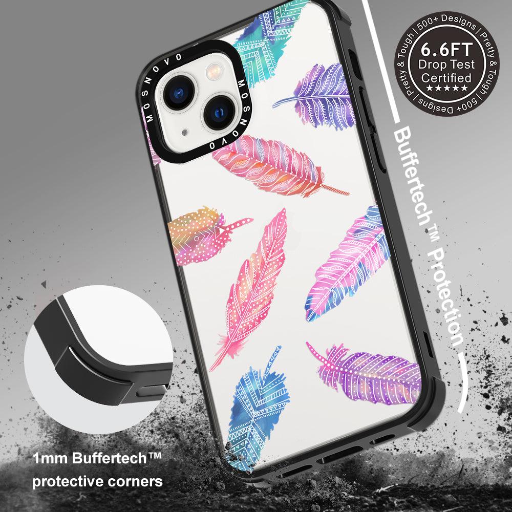 Tribal Feathers Phone Case - iPhone 13 Case - MOSNOVO