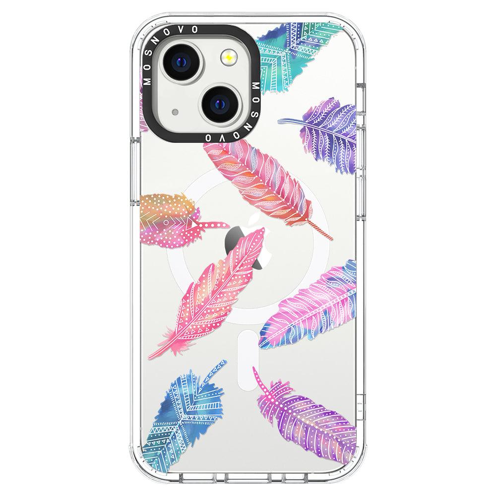 Tribal Feathers Phone Case - iPhone 13 Case - MOSNOVO