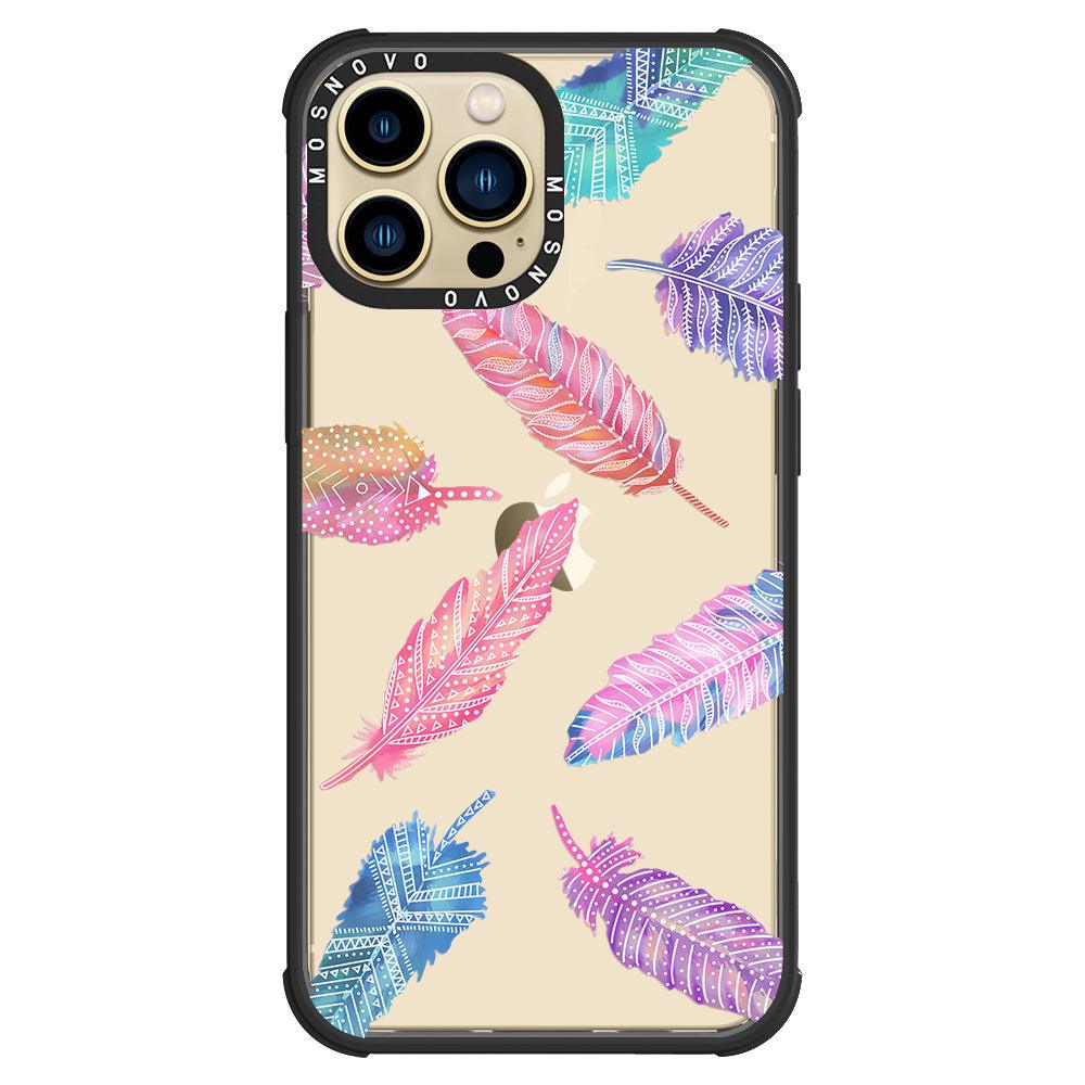 Tribal Feathers Phone Case - iPhone 13 Pro Max Case - MOSNOVO