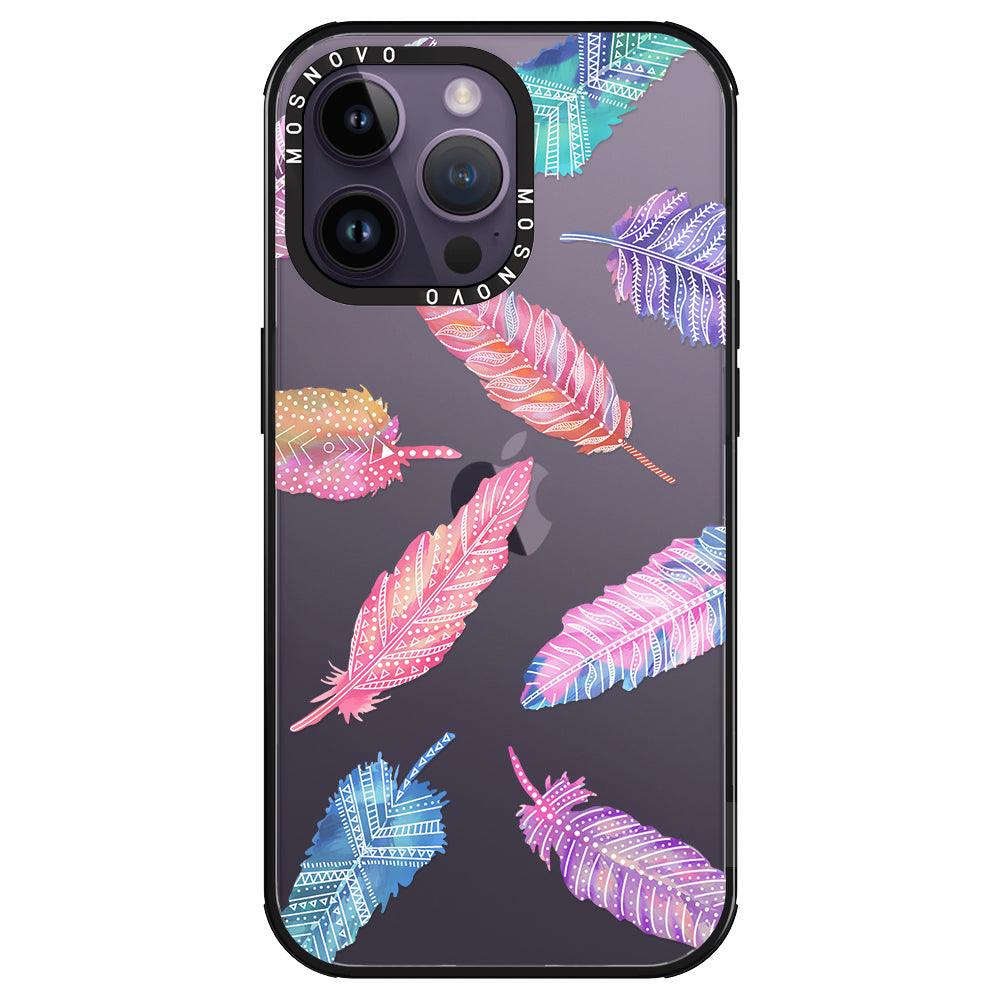 Tribal Feathers Phone Case - iPhone 14 Pro Max Case - MOSNOVO