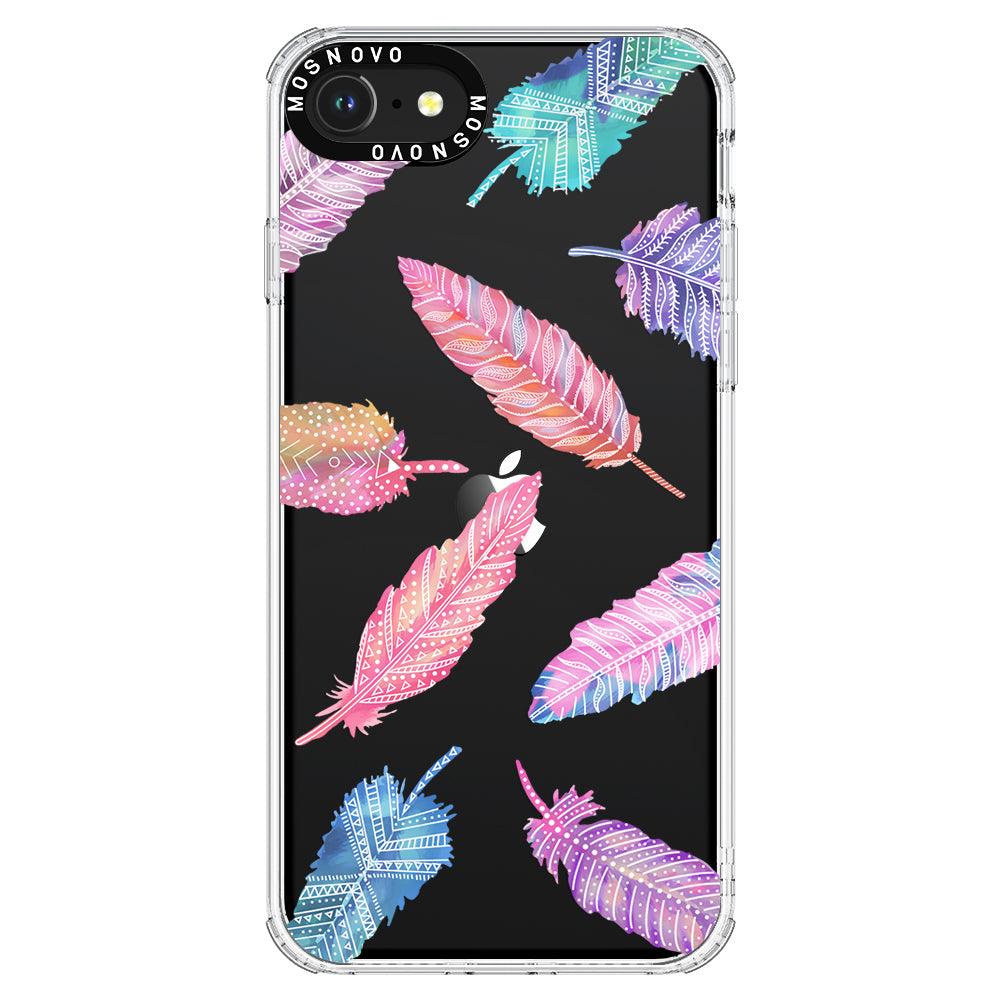 Tribal Feathers Phone Case - iPhone SE 2020 Case - MOSNOVO