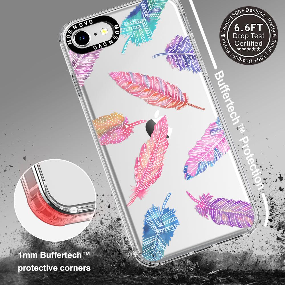 Tribal Feathers Phone Case - iPhone SE 2020 Case - MOSNOVO