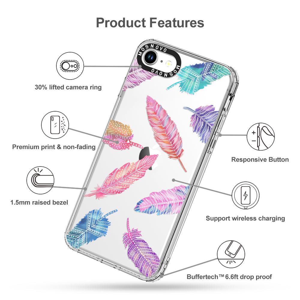 Tribal Feathers Phone Case - iPhone SE 2022 Case - MOSNOVO
