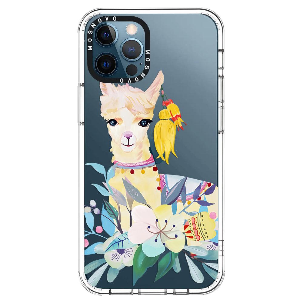 Boho Llama Phone Case - iPhone 12 Pro Max Case - MOSNOVO