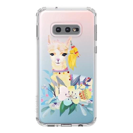 Llama Floral Phone Case - Samsung Galaxy S10e Case - MOSNOVO