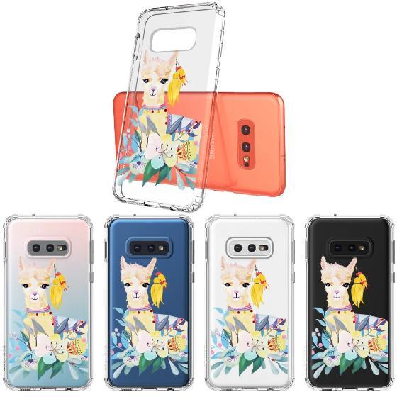 Llama Floral Phone Case - Samsung Galaxy S10e Case - MOSNOVO