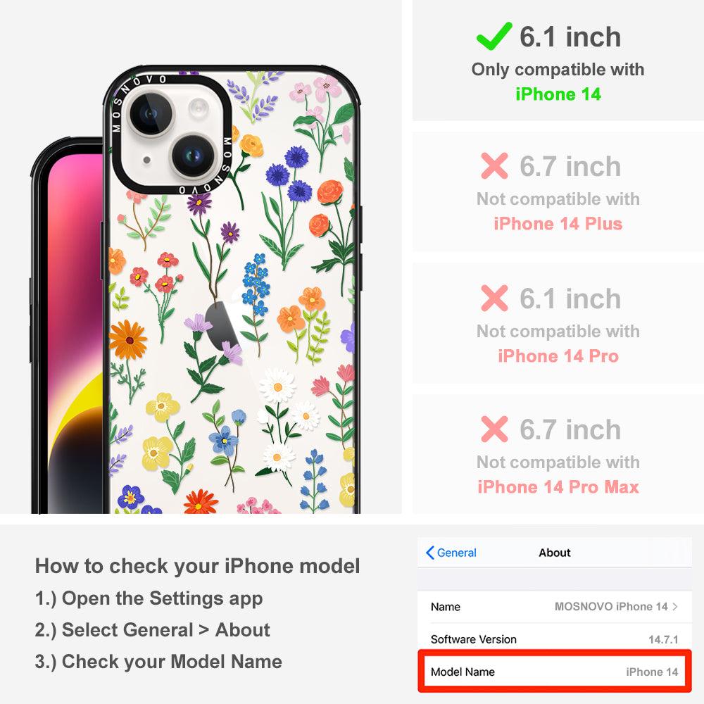 Botanical Floral Phone Case - iPhone 14 Case - MOSNOVO