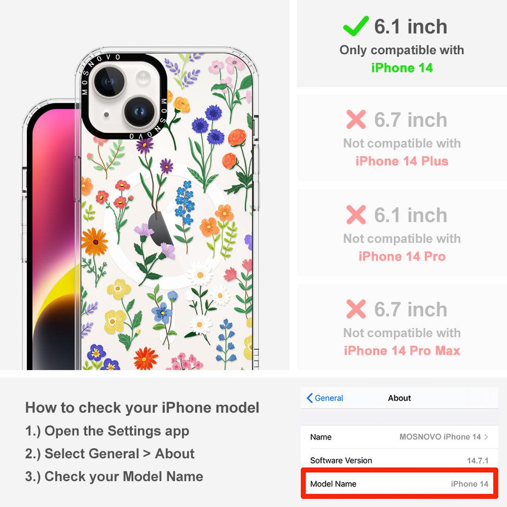 Botanical Floral Phone Case - iPhone 14 Case - MOSNOVO