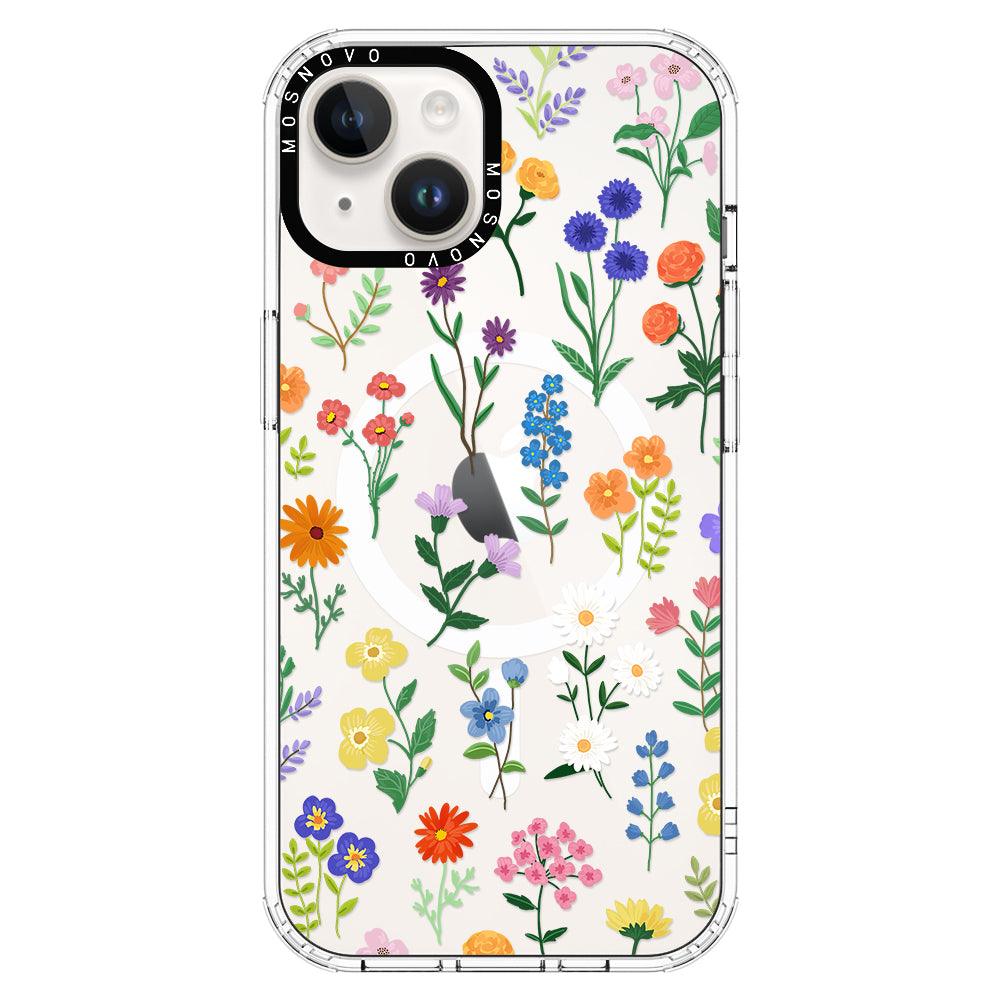 Botanical Floral Phone Case - iPhone 14 Plus Case - MOSNOVO