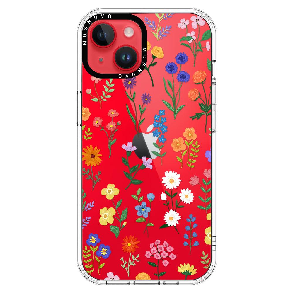 Botanical Floral Phone Case - iPhone 14 Plus Case - MOSNOVO