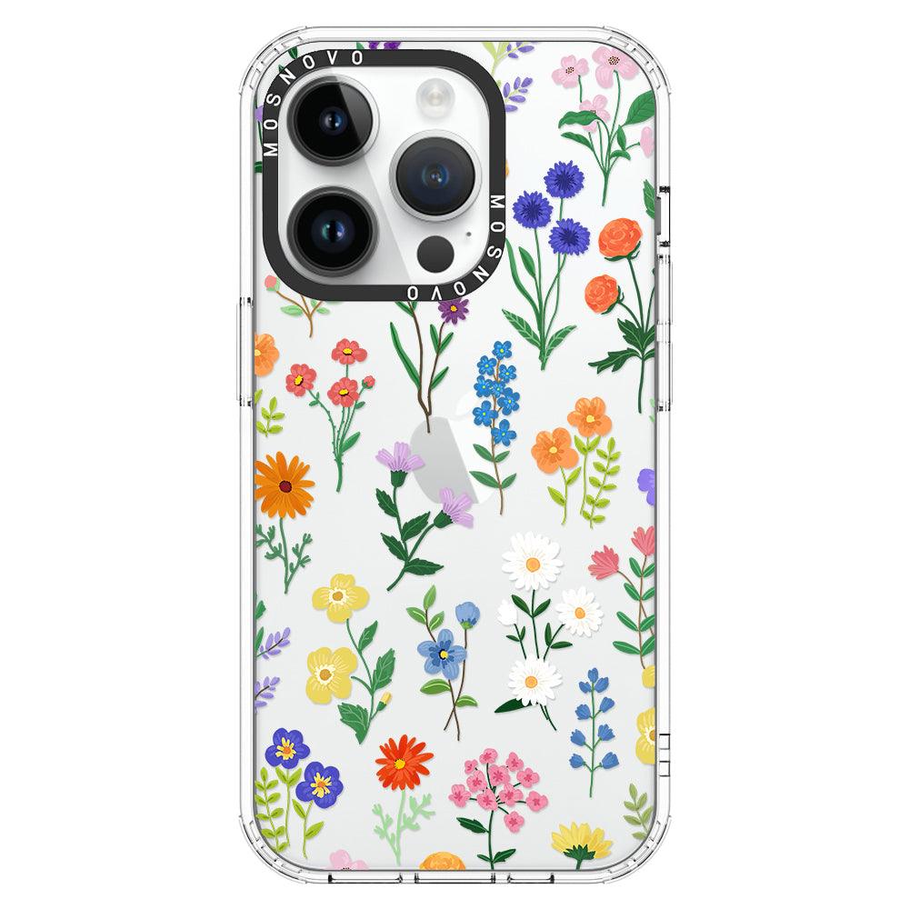 Botanical Floral Phone Case - iPhone 14 Pro Case - MOSNOVO