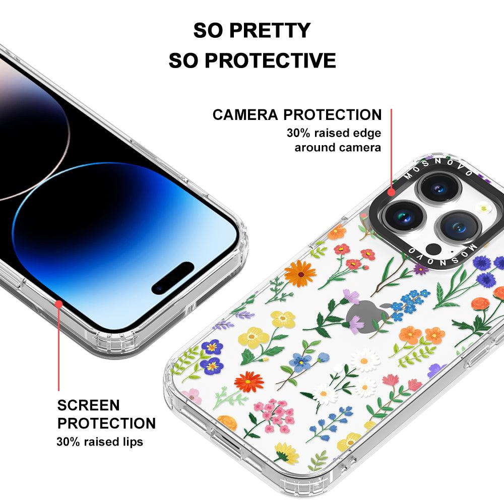 Botanical Floral Phone Case - iPhone 14 Pro Case - MOSNOVO