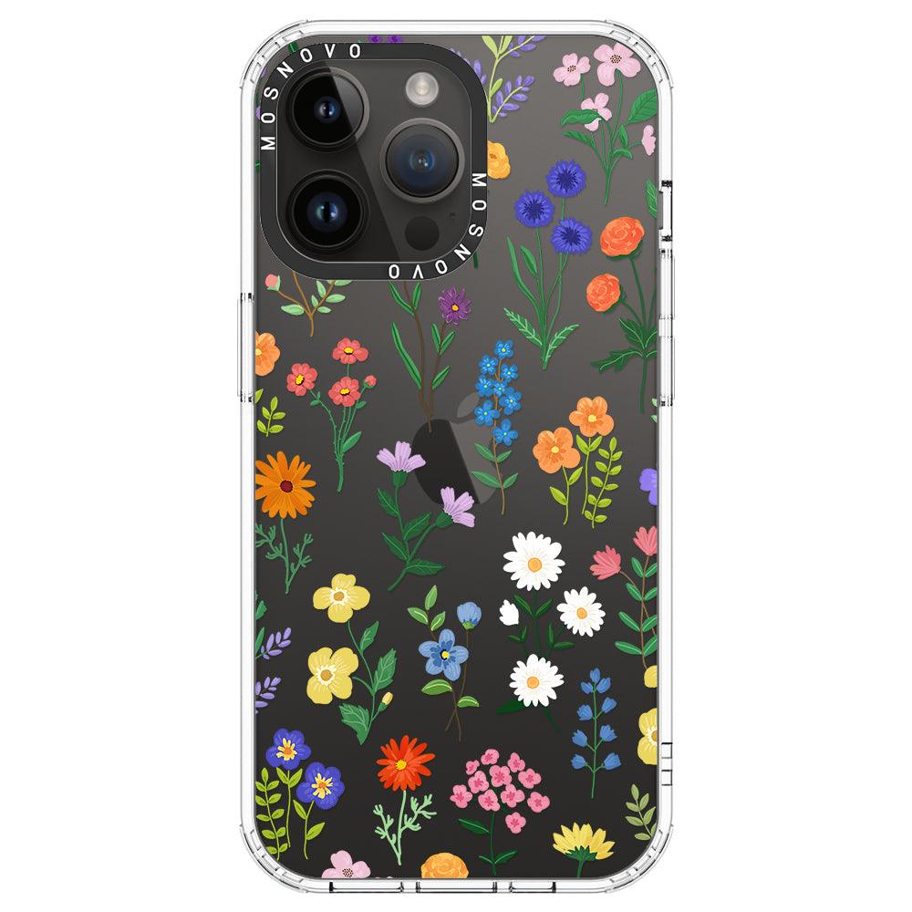 Botanical Floral Phone Case - iPhone 14 Pro Max Case - MOSNOVO