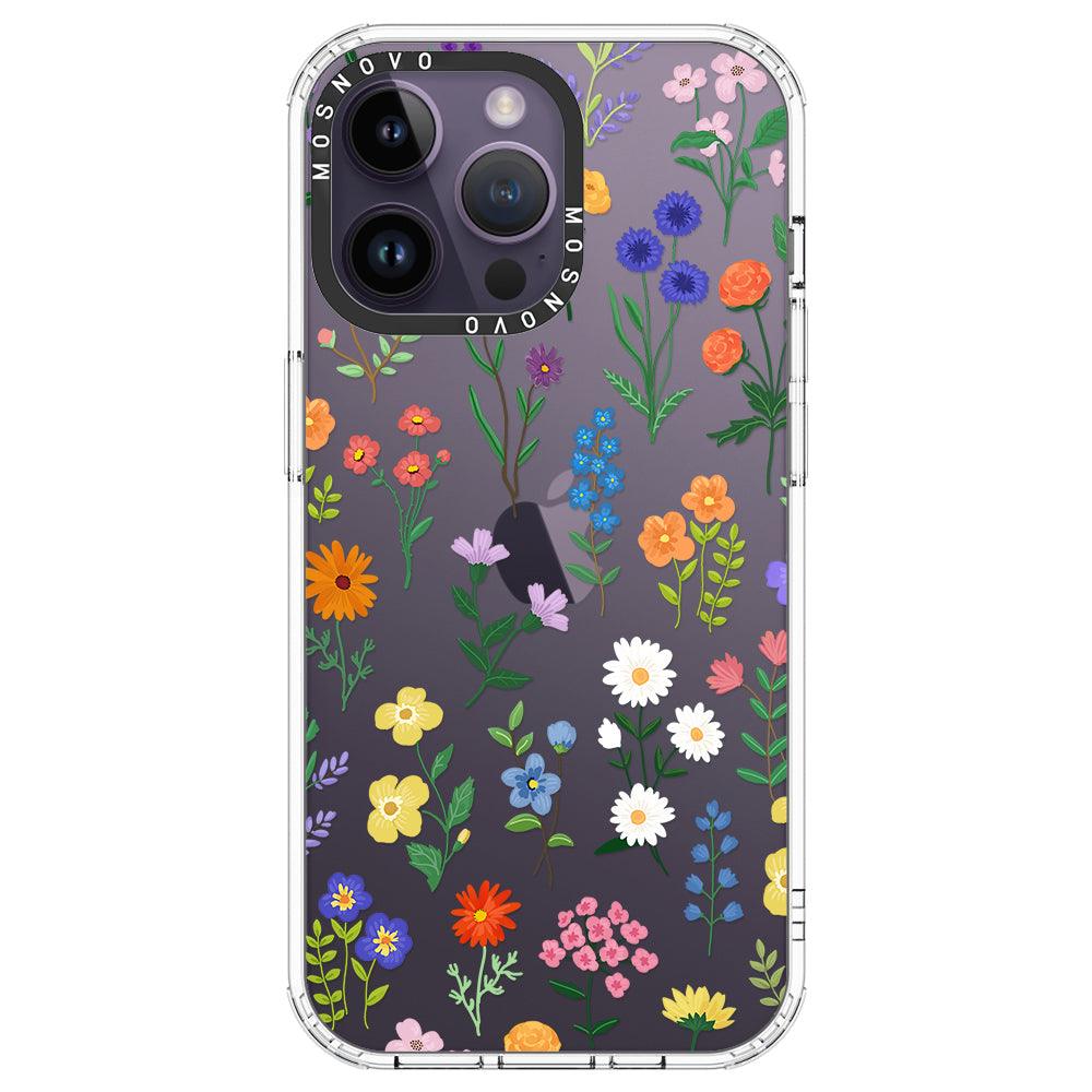 Botanical Floral Phone Case - iPhone 14 Pro Max Case - MOSNOVO