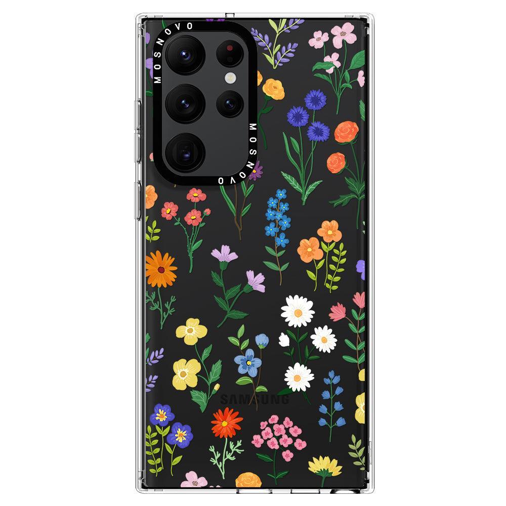 Botanical Floral Phone Case - Samsung Galaxy S22 Ultra Case - MOSNOVO