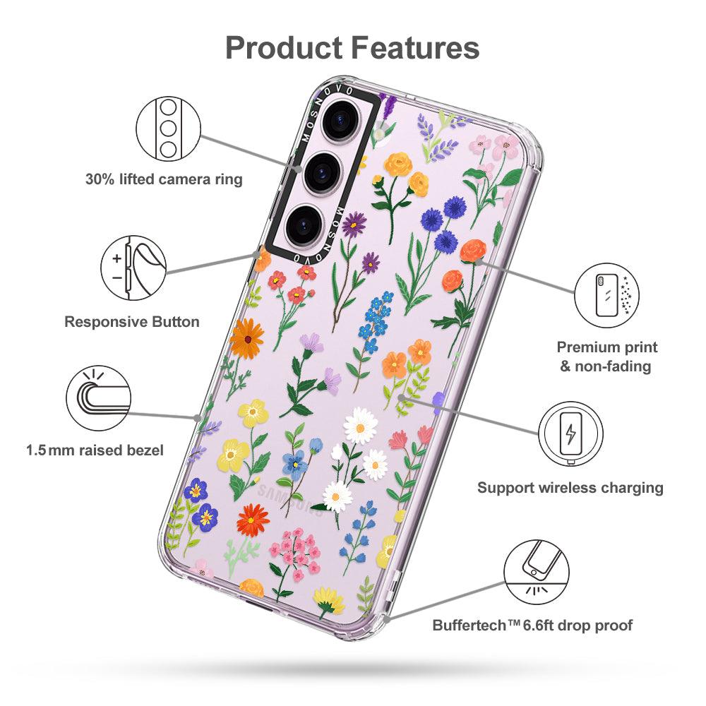 Botanical Floral Phone Case - Samsung Galaxy S23 Plus Case - MOSNOVO