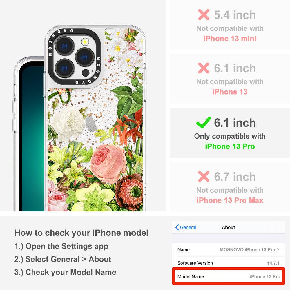 Botany Glitter Phone Case - iPhone 13 Pro Case - MOSNOVO