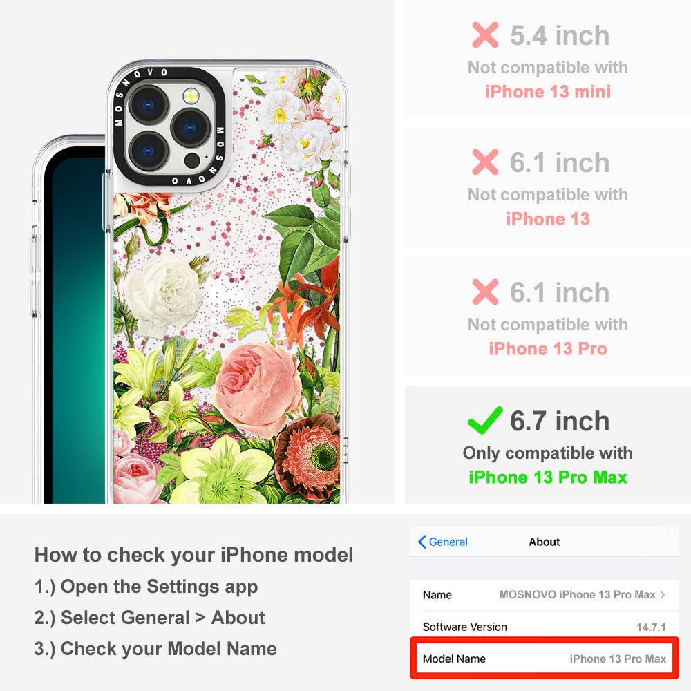 Botany Glitter Phone Case - iPhone 13 Pro Max Case - MOSNOVO