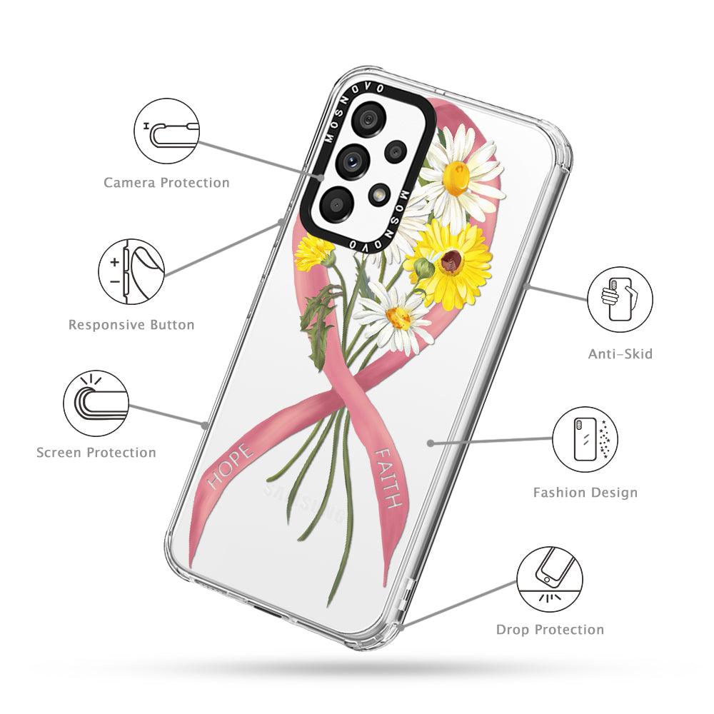 Breast Awareness Phone Case - Samsung Galaxy A53 Case - MOSNOVO