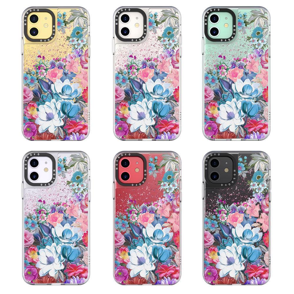 Brilliant Garden Glitter Phone Case - iPhone 11 Case - MOSNOVO