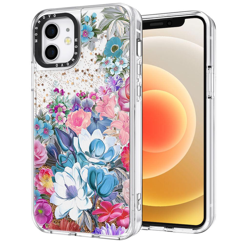 Brilliant Garden Glitter Phone Case - iPhone 12 Case - MOSNOVO
