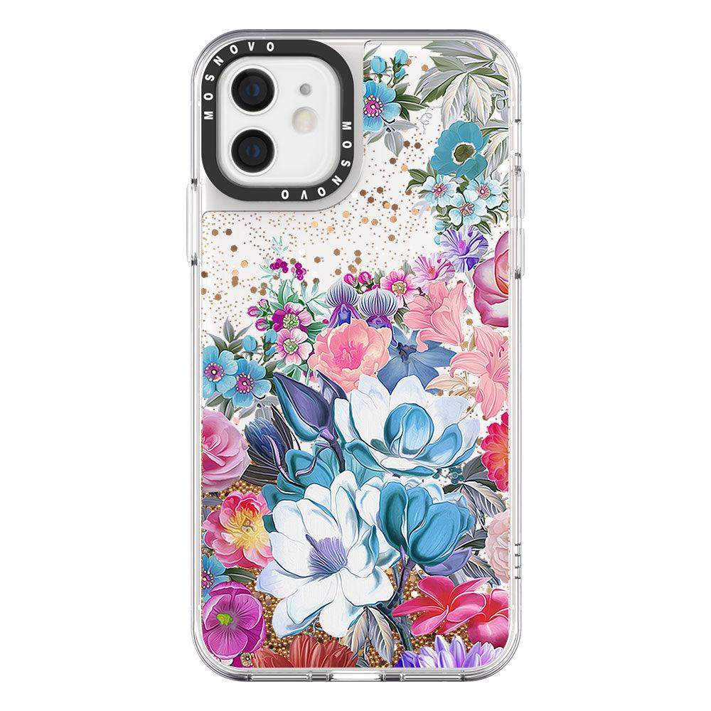 Brilliant Garden Glitter Phone Case - iPhone 12 Mini Case - MOSNOVO