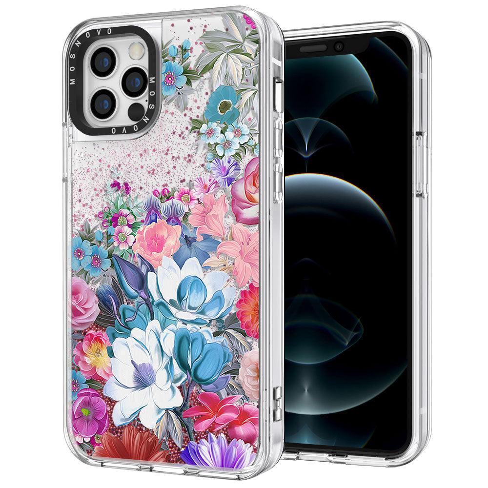 Brilliant Garden Glitter Phone Case - iPhone 12 Pro Max Case - MOSNOVO