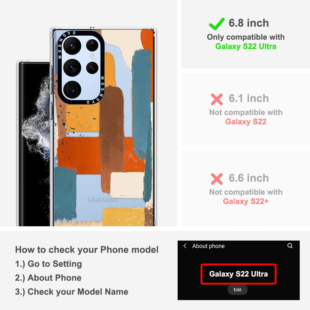 Brush Art Phone Case - Samsung Galaxy S22 Ultra Case - MOSNOVO