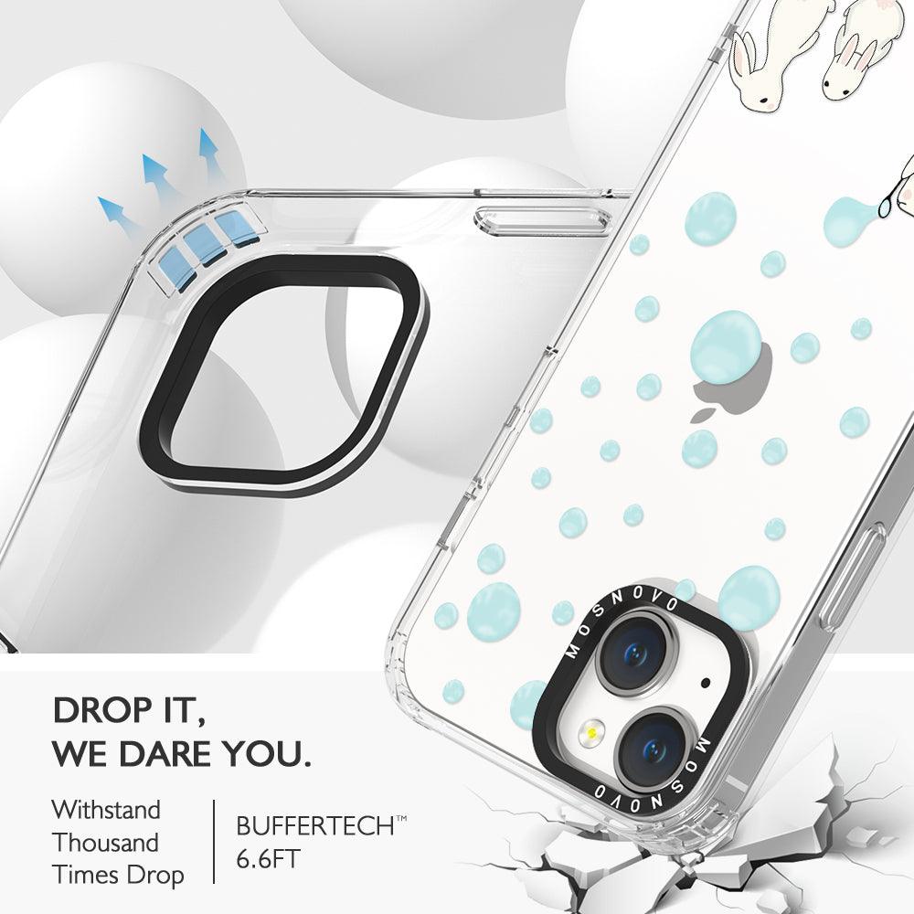 Bunny Blow Bubble Phone Case - iPhone 14 Case - MOSNOVO