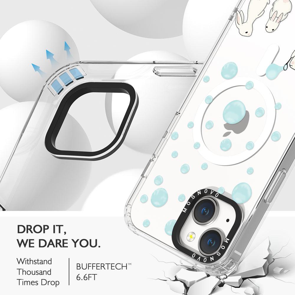 Bunny Blow Bubble Phone Case - iPhone 14 Plus Case - MOSNOVO